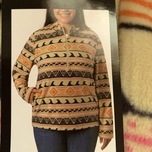 New O’Neill Women’s Super Soft Half Zip Pullover Polar Fleece Hoodie, Size XXL